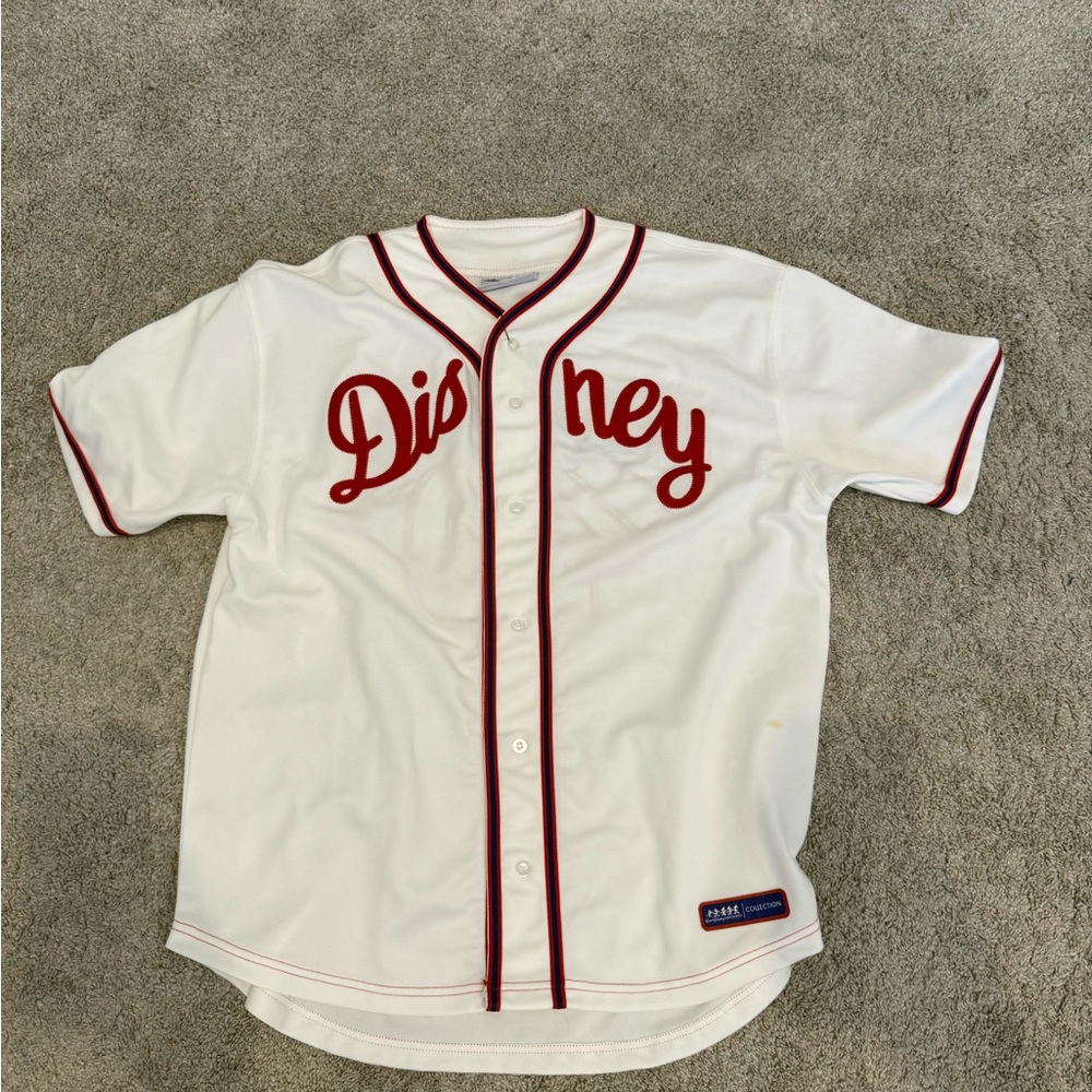 Disney White and Red Baseball Shirt